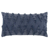 14" X 26" Indigo Cotton Throw Pillow - Homeroots - Flyclothing LLC