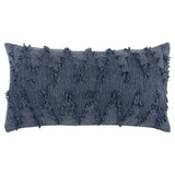 14" X 26" Indigo Cotton Throw Pillow - Homeroots