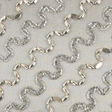 Lux Silver and Gold Beaded Chevron Throw Pillow - Homeroots - Flyclothing LLC