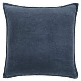 Indigo Solid Pearl Beaded Edge Throw Pillow - Homeroots - Flyclothing LLC