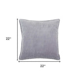 Soft Lilac Solid Pearl Beaded Edge Throw Pillow - Homeroots - Flyclothing LLC