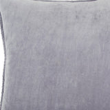 Soft Lilac Solid Pearl Beaded Edge Throw Pillow - Homeroots