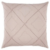 Blush Pin Tuck Diamond Pattern Throw Pillow - Homeroots