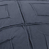 Indigo Pin Tuck Diamond Pattern Throw Pillow - Homeroots - Flyclothing LLC