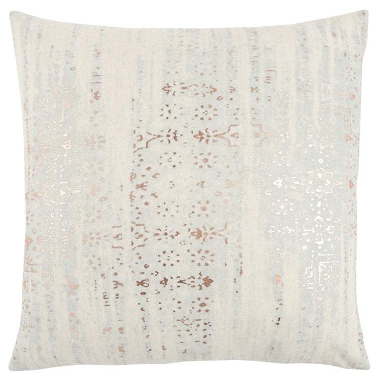Ivory Silver Distressed Vintage Throw Pillow - Homeroots - Flyclothing LLC