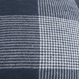 Indigo White Plaid Pattern Throw Pillow - Homeroots - Flyclothing LLC