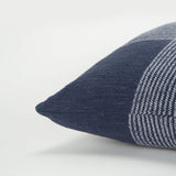Indigo White Plaid Pattern Throw Pillow - Homeroots - Flyclothing LLC