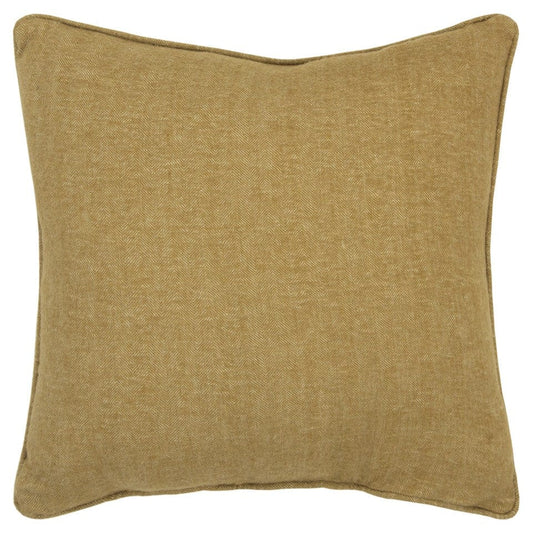 Gold Solid Classic Decorative Throw Pillow - Homeroots