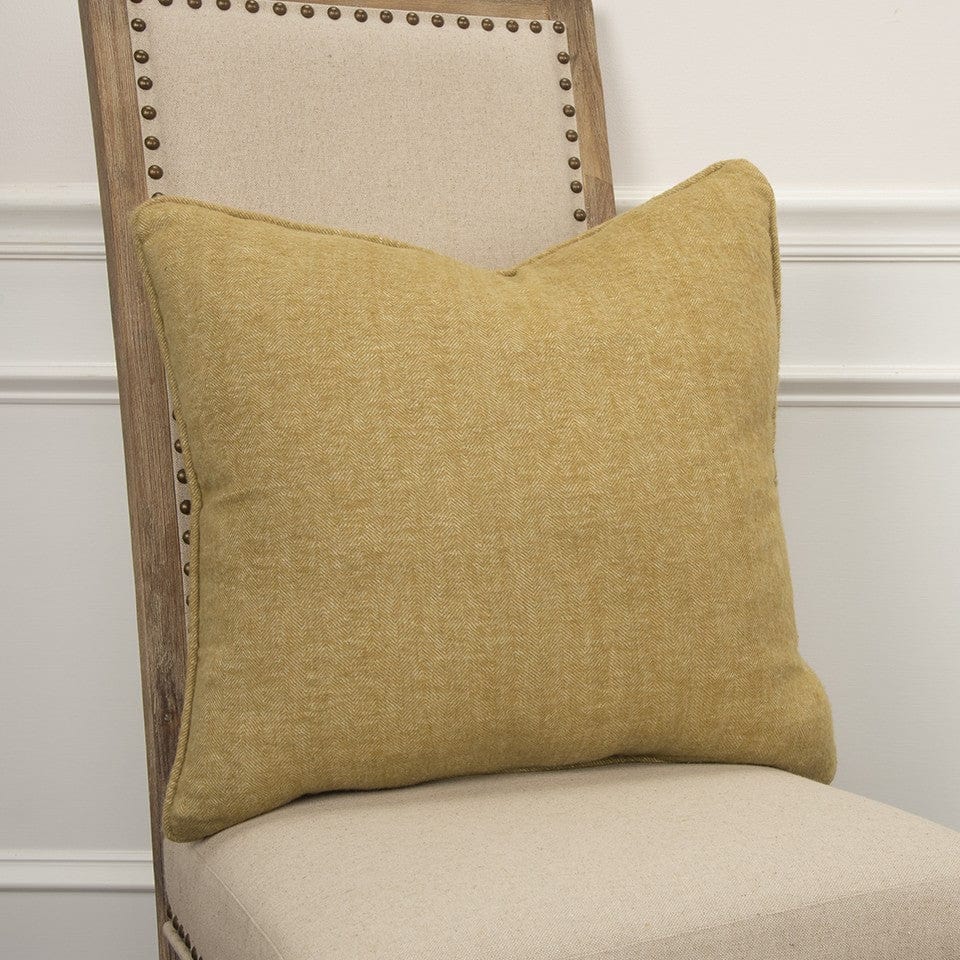 Gold Solid Classic Decorative Throw Pillow - Homeroots