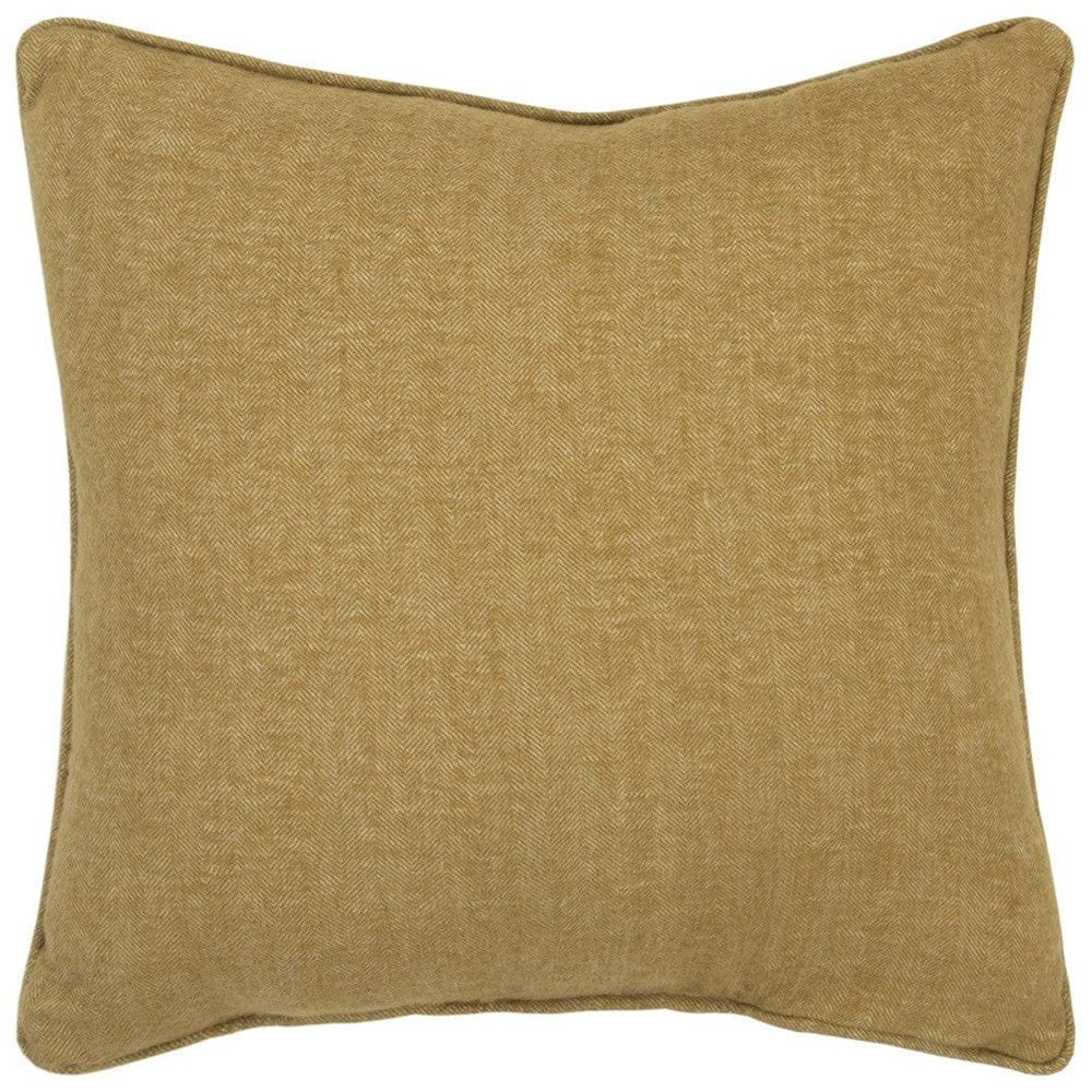 Gold Solid Classic Decorative Throw Pillow - Homeroots