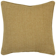 Gold Solid Classic Decorative Throw Pillow - Homeroots