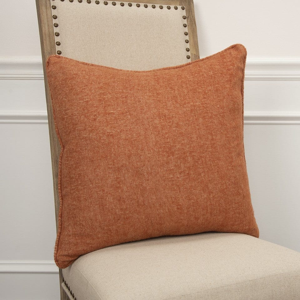 Orange Solid Classic Decorative Throw Pillow - Homeroots