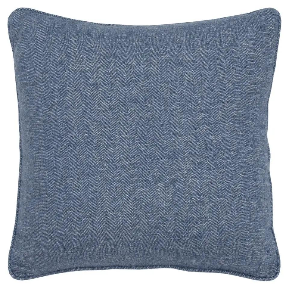 Blue Solid Classic Decorative Throw Pillow - Homeroots