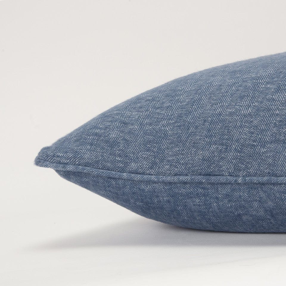 Blue Solid Classic Decorative Throw Pillow - Homeroots
