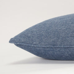 Blue Solid Classic Decorative Throw Pillow - Homeroots