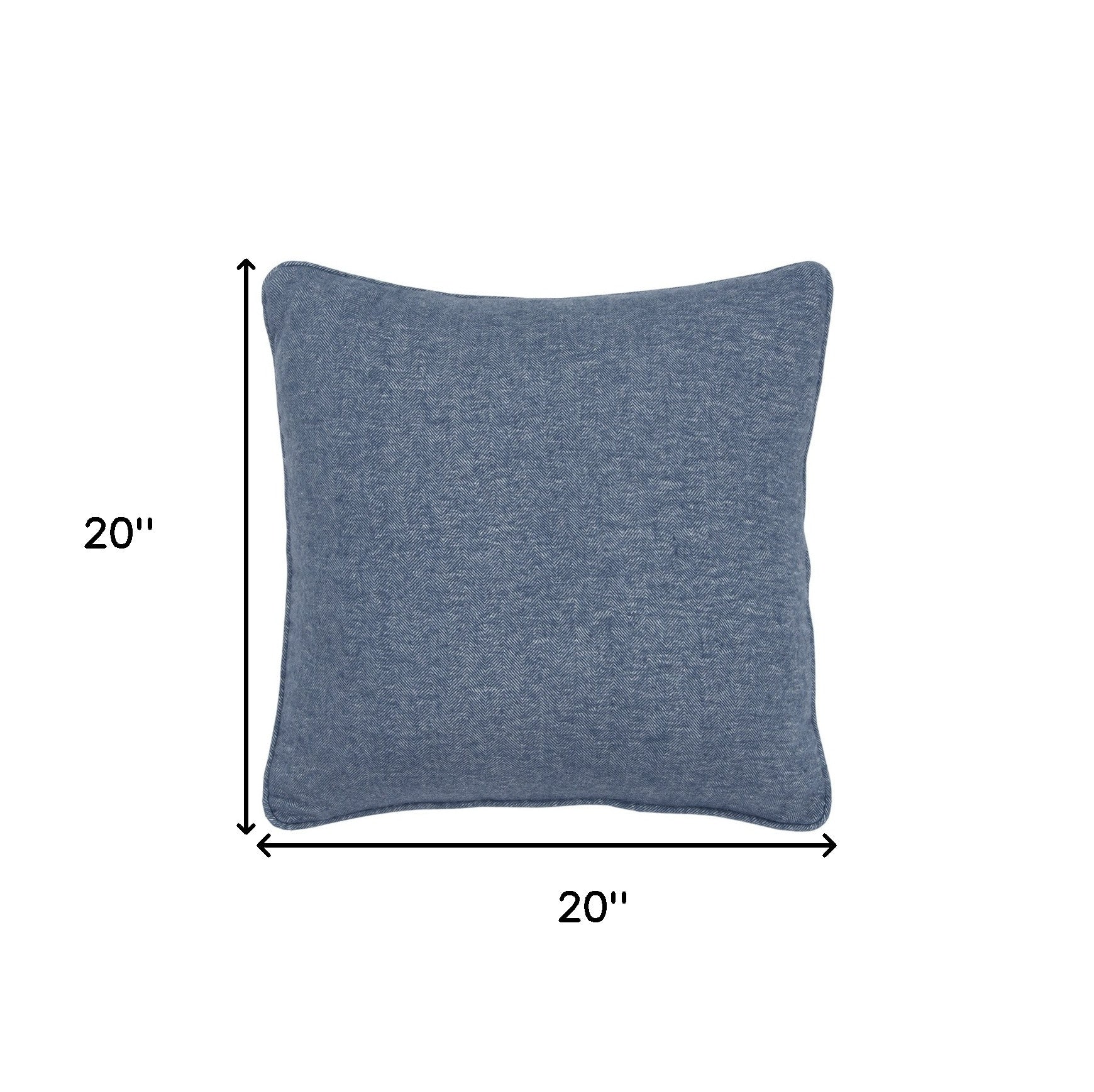 Blue Solid Classic Decorative Throw Pillow