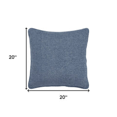 Blue Solid Classic Decorative Throw Pillow