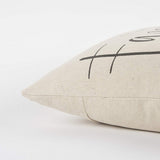 Gray Cream Canvas Family Love Throw Pillow - Homeroots - Flyclothing LLC