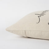 Gray Cream Humble and Kind Throw Pillow - Homeroots