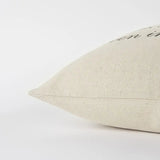 20" Natural and Gray Heaven In Our Home Cotton Throw Pillow - Homeroots