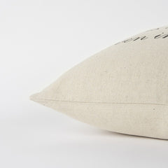 20" Natural and Gray Heaven In Our Home Cotton Throw Pillow - Homeroots