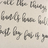 Gray Cream All The Things Throw Pillow - Homeroots - Flyclothing LLC