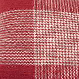 Red White Plaid Pattern Throw Pillow - Homeroots - Flyclothing LLC