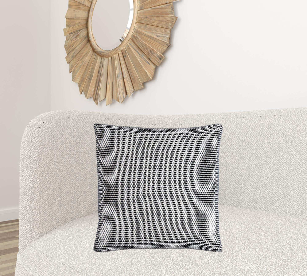 Indigo Ivory Scaled Diamond Pattern Throw Pillow - Homeroots - Flyclothing LLC