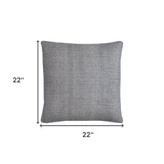 Indigo Ivory Scaled Diamond Pattern Throw Pillow
