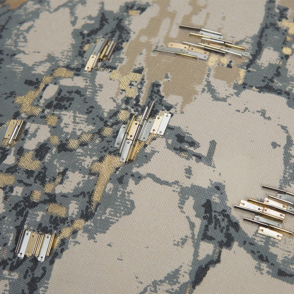 Natural Taupe Marbled Pattern Throw Pillow - Homeroots