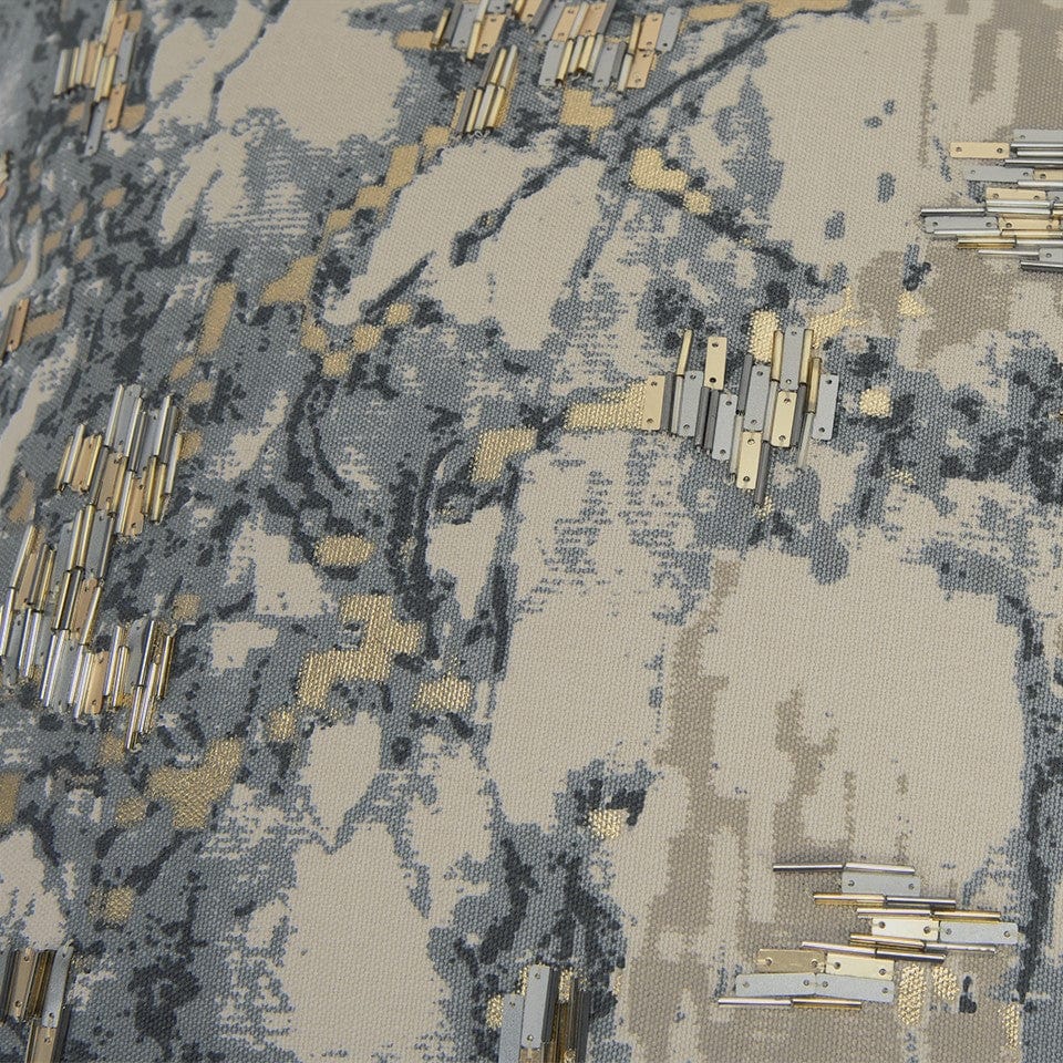 Natural Taupe Marbled Pattern Throw Pillow - Homeroots