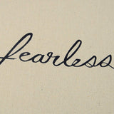 Black Taupe Canvas Fearless Throw Pillow - Homeroots - Flyclothing LLC