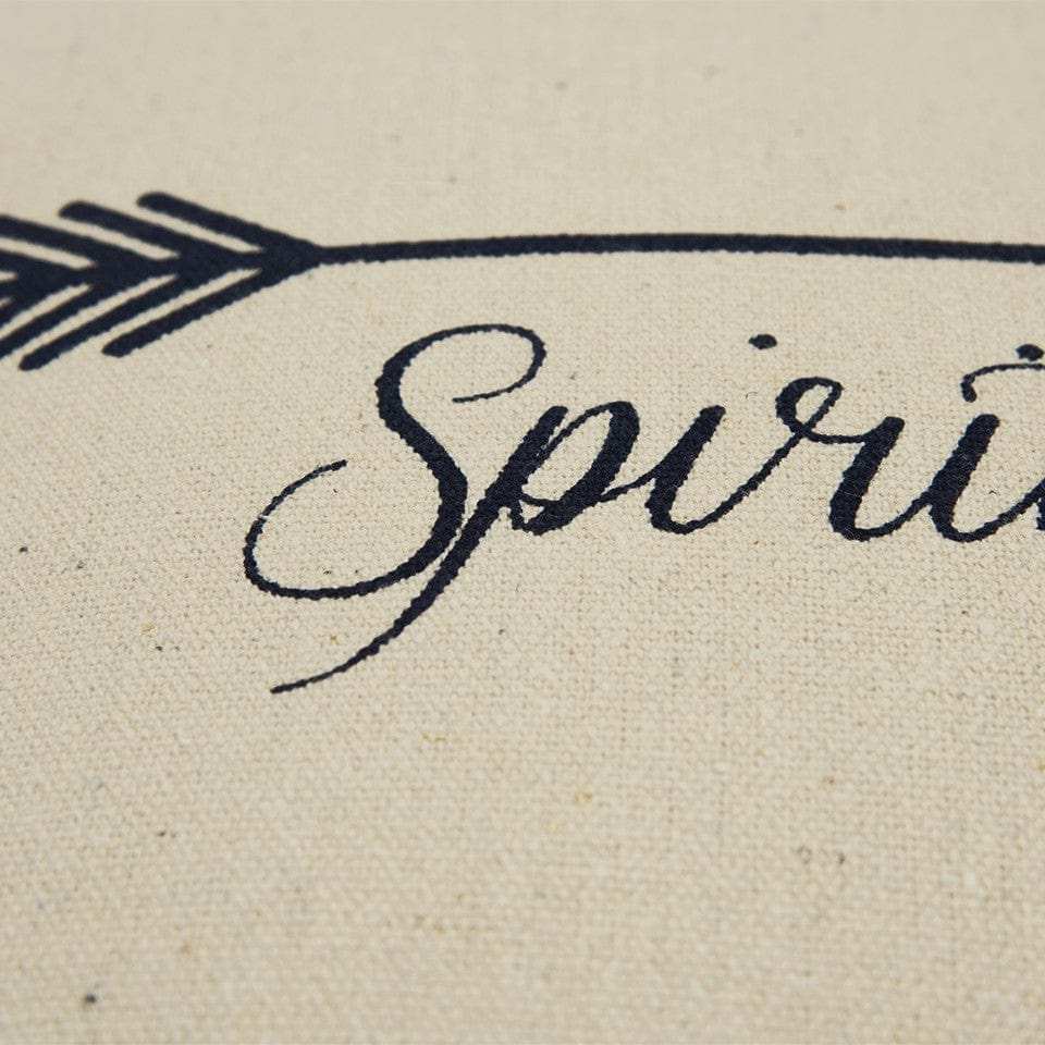 Black Taupe Canvas Spirit Lead Throw Pillow - Homeroots - Flyclothing LLC