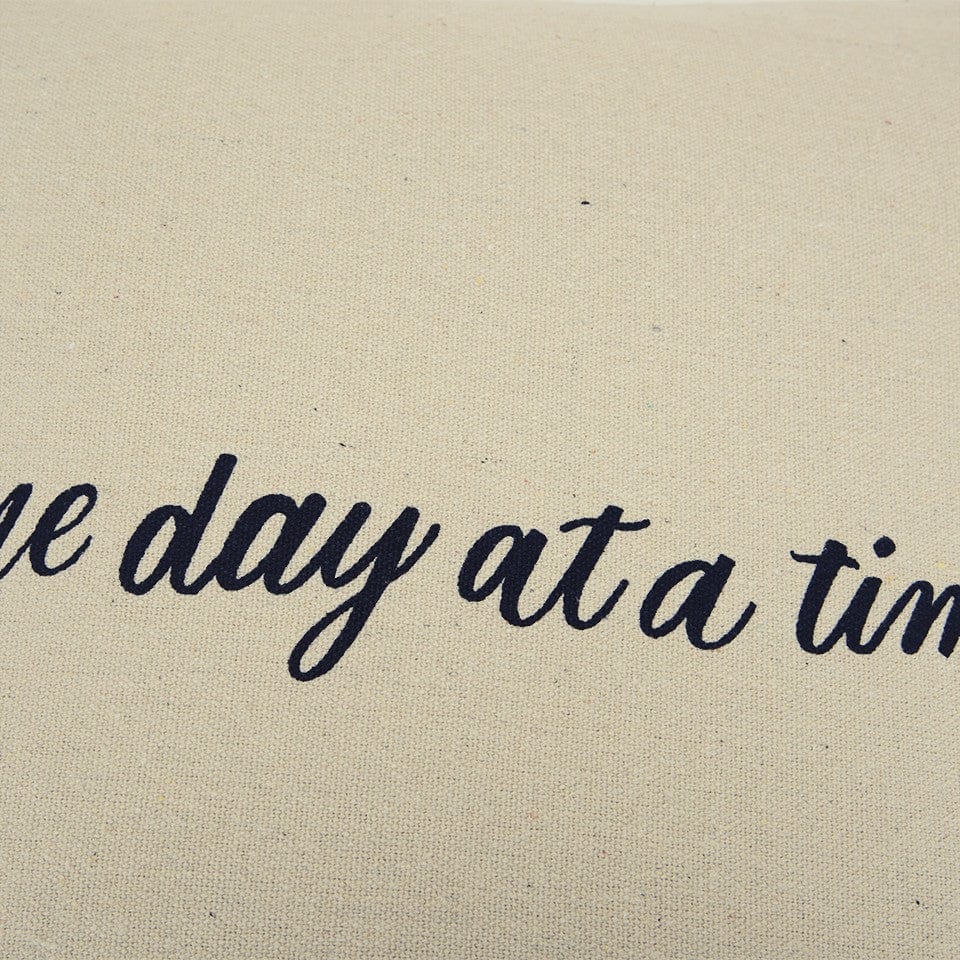 Black Taupe Canvas One Day Throw Pillow - Homeroots
