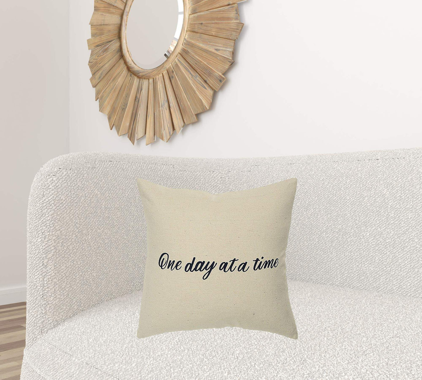 Black Taupe Canvas One Day Throw Pillow - Homeroots - Flyclothing LLC