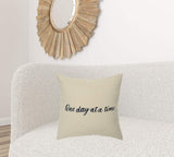 Black Taupe Canvas One Day Throw Pillow - Homeroots - Flyclothing LLC