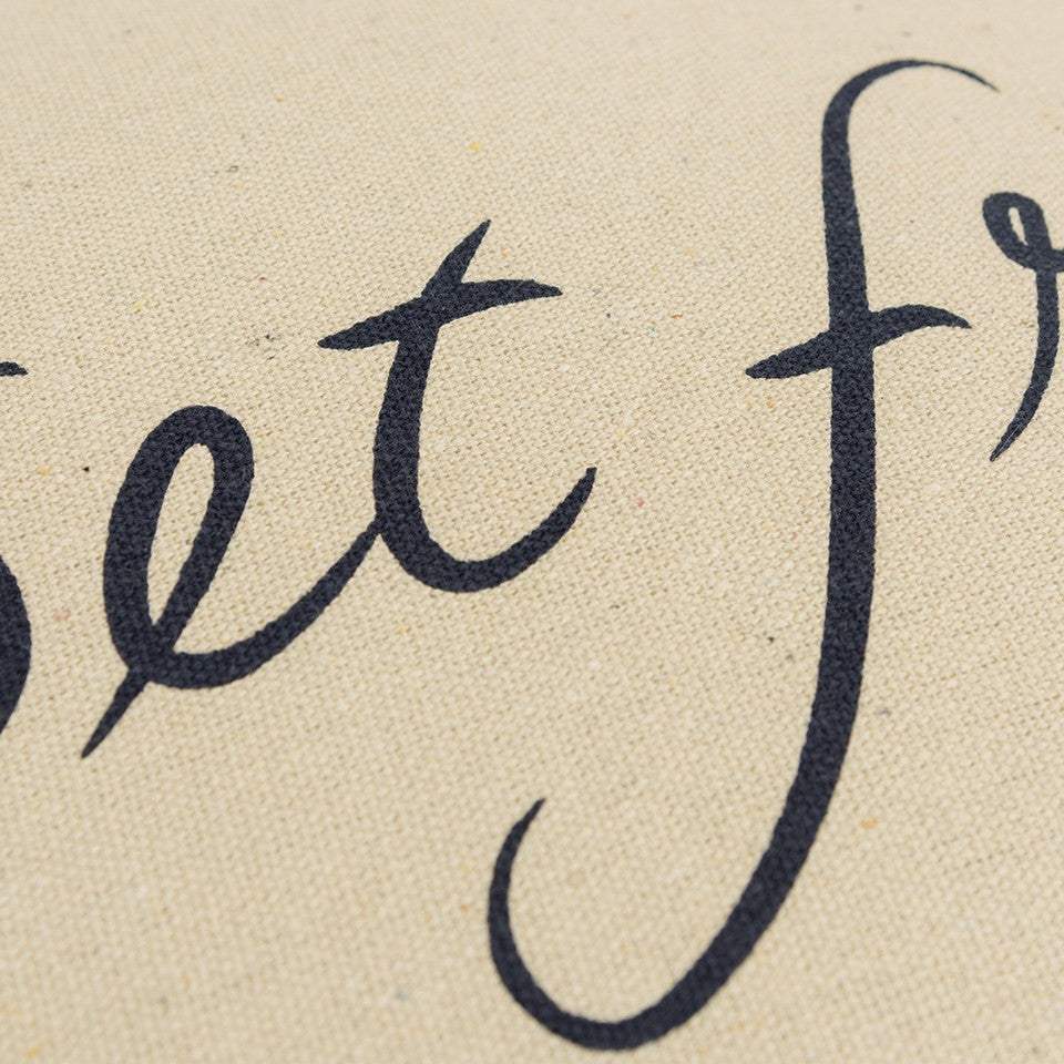 Black Beige Canvas Set Free Still Throw Pillow - Homeroots - Flyclothing LLC