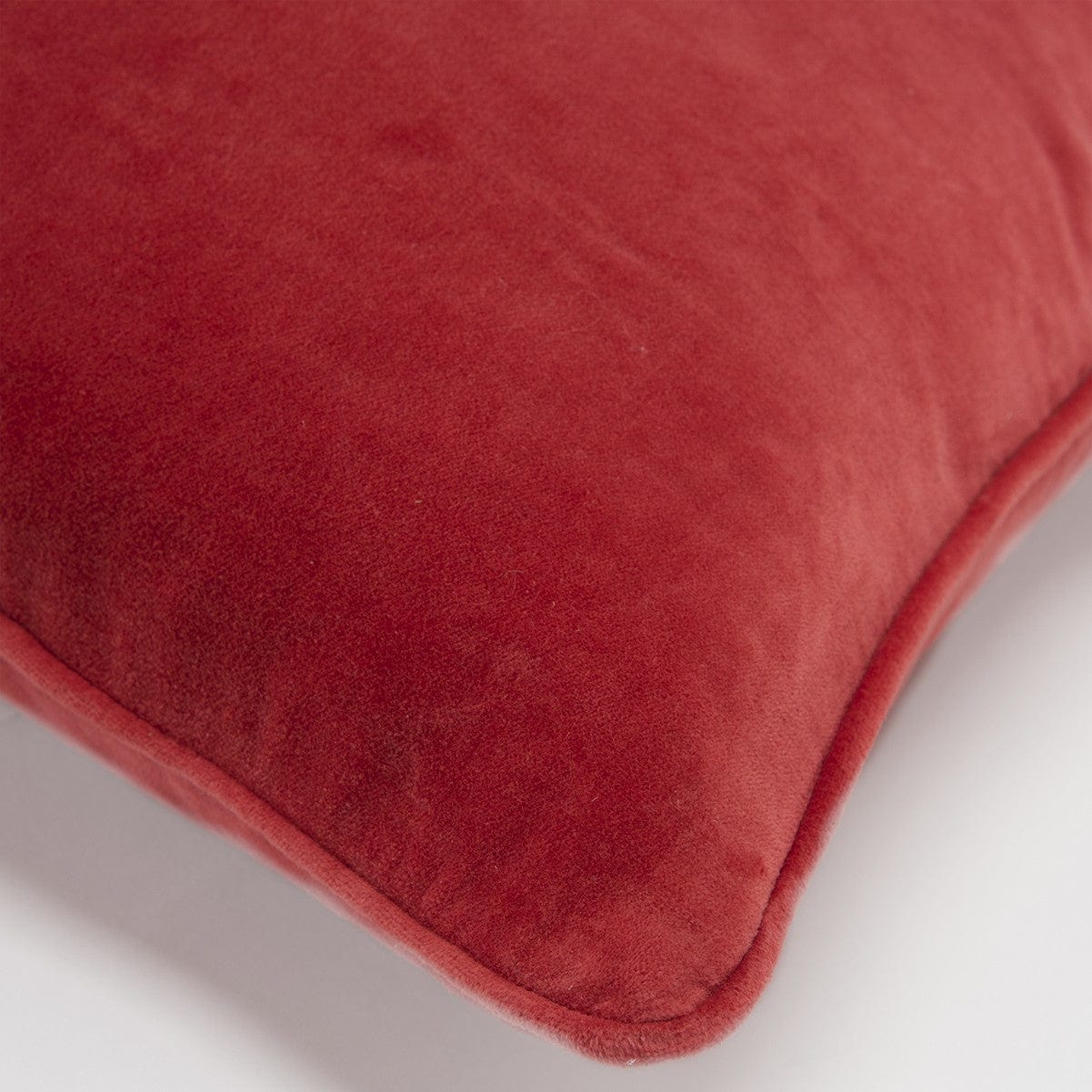 20" Red Cotton Throw Pillow - Homeroots