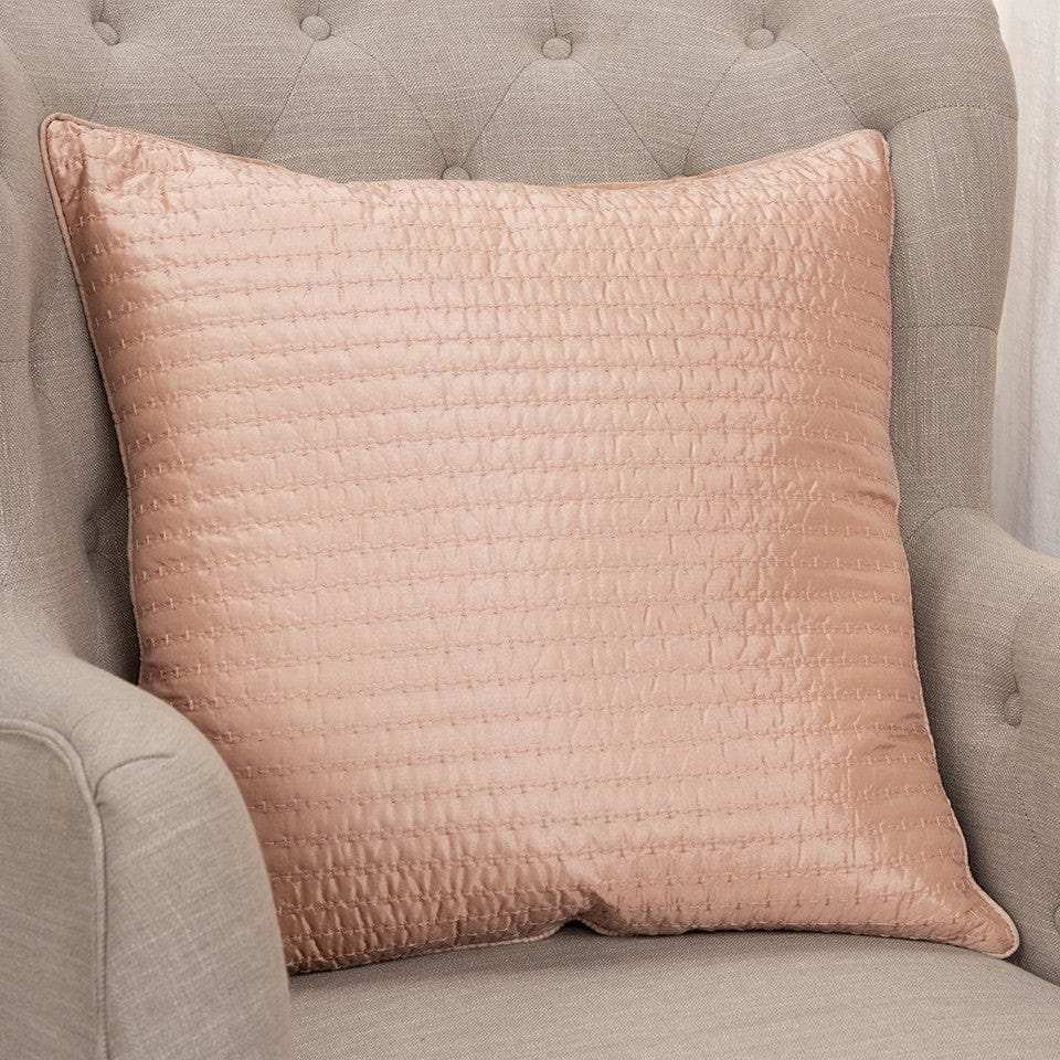 Blush Smooth Weaved Modern Throw Pillow - Homeroots - Flyclothing LLC