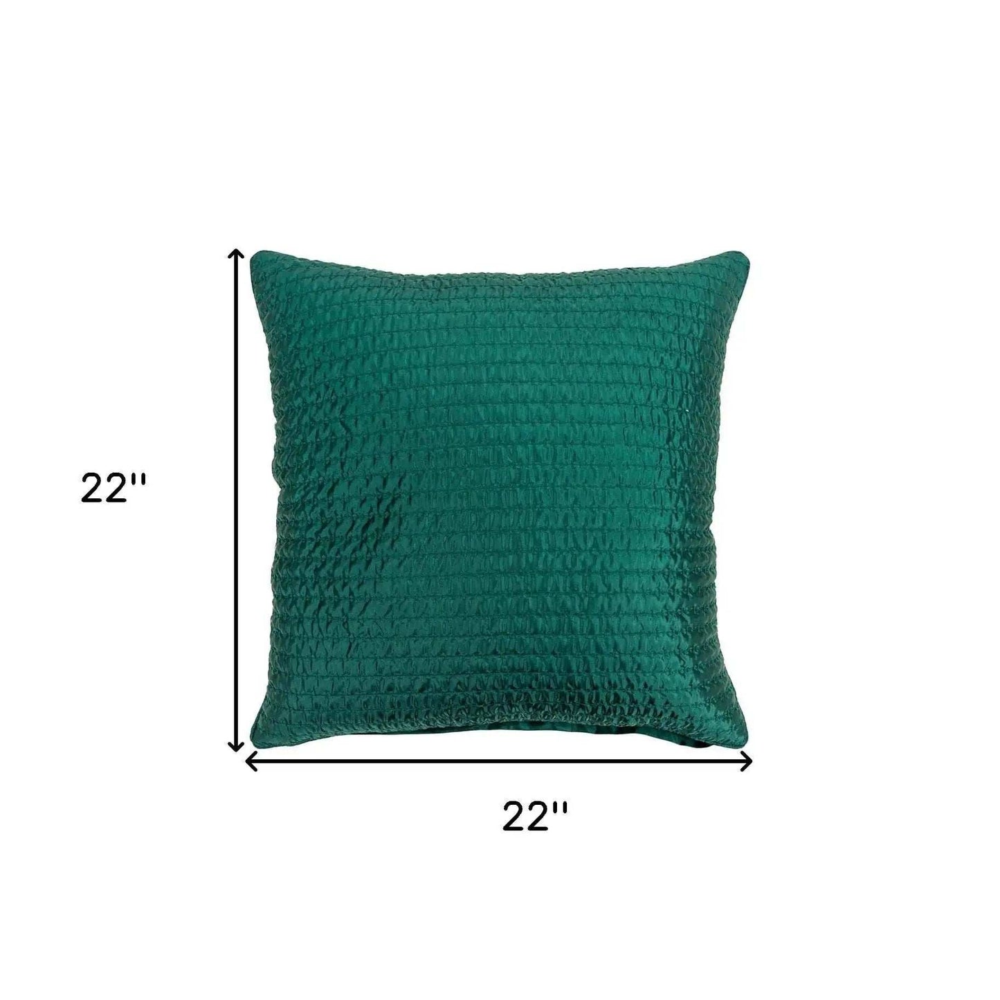 Teal Smooth Weaved Modern Throw Pillow - Homeroots - Flyclothing LLC