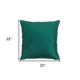 Teal Smooth Weaved Modern Throw Pillow - Homeroots - Flyclothing LLC