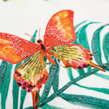 White Green Butterfly Bliss Decorative Throw Pillow - Homeroots - Flyclothing LLC
