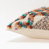Multicolored Chevron Diagonal Panel Throw Pillow - Homeroots
