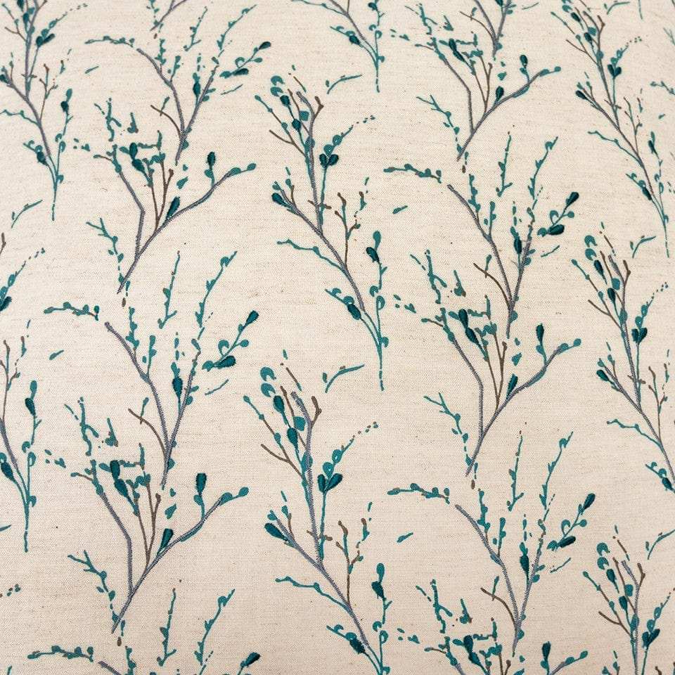 Teal Tiny Floral Buds Throw Pillow - Homeroots - Flyclothing LLC