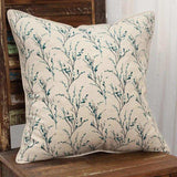 Teal Tiny Floral Buds Throw Pillow - Homeroots - Flyclothing LLC