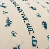 Teal Beige Tribal Inspired Tasseled Lumbar Pillow - Homeroots