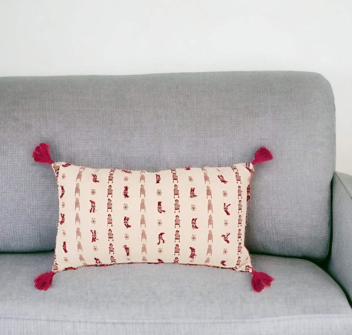 14" X 26" Natural Cotton Throw Pillow - Homeroots - Flyclothing LLC