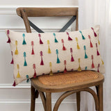 Bright Tone Feathered Arrows Lumbar Pillow - Homeroots - Flyclothing LLC