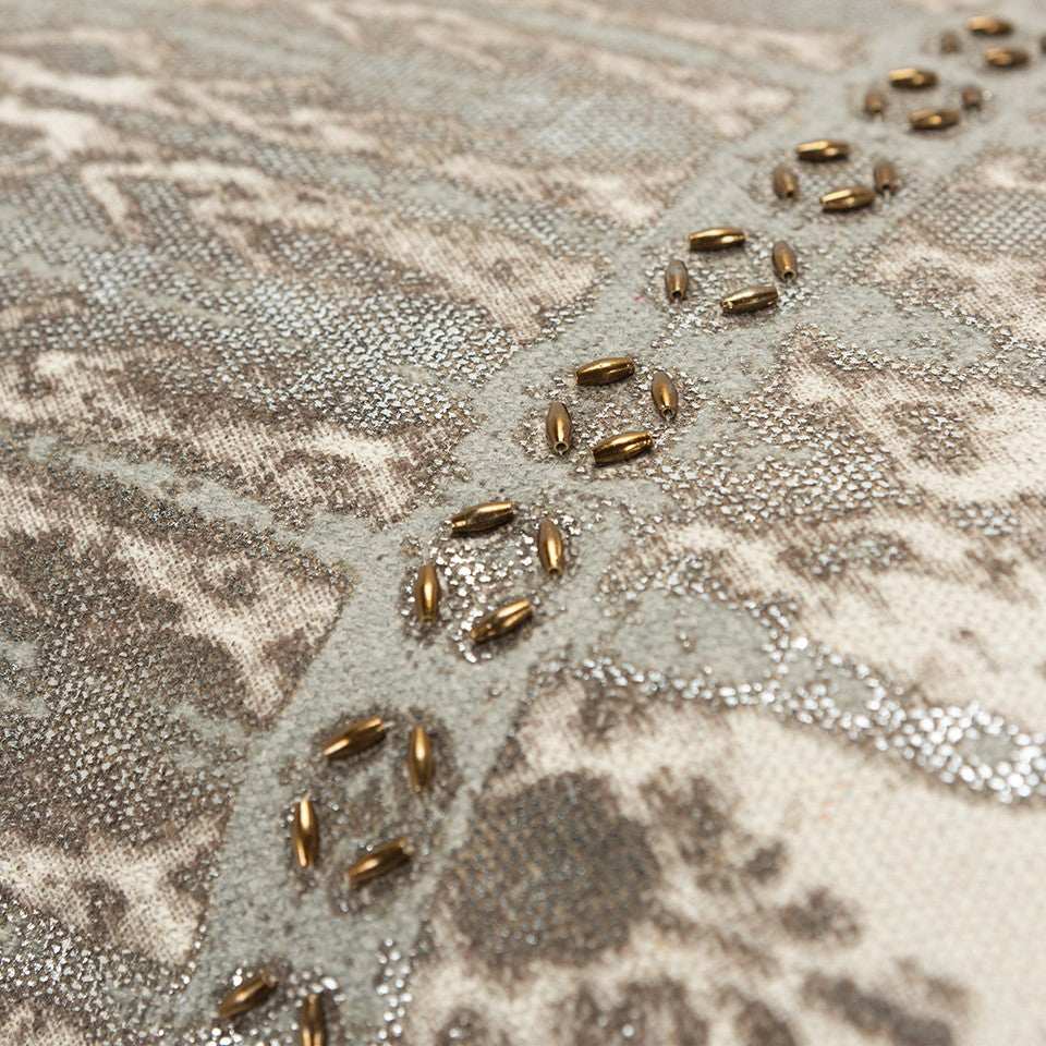 Gray Beige Tribal Distressed Lumbar Pillow - Homeroots - Flyclothing LLC