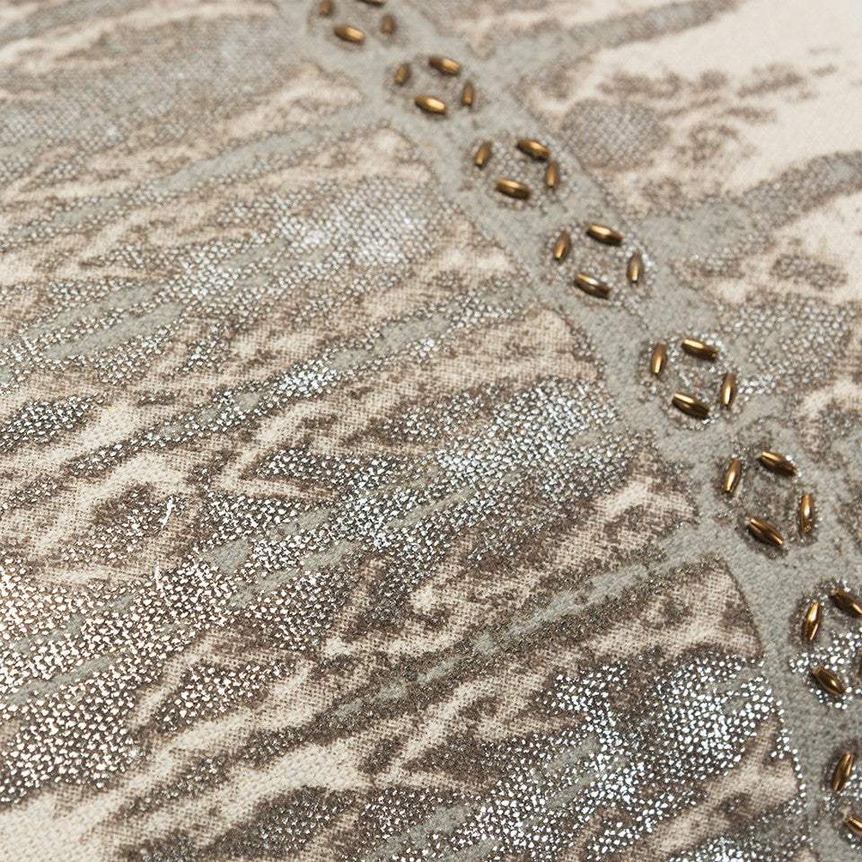 Gray Beige Tribal Distressed Lumbar Pillow - Homeroots - Flyclothing LLC